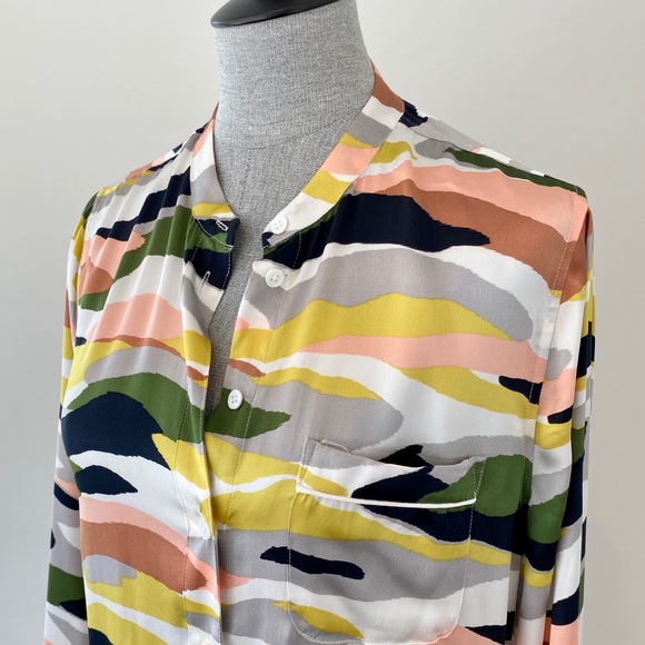 RARE Equipment Camo Silk Dress - Picture 2 of 8